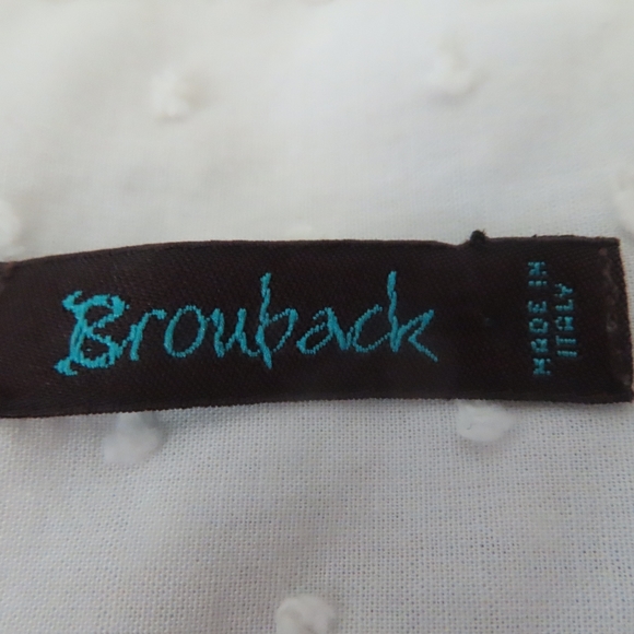 rare brouback button up dress shirt white 15.5/39 - Picture 5 of 7